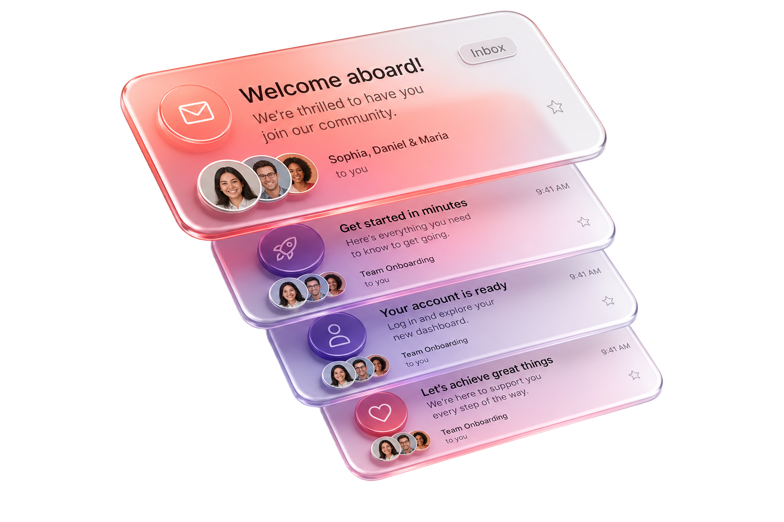 A 3-email welcome series