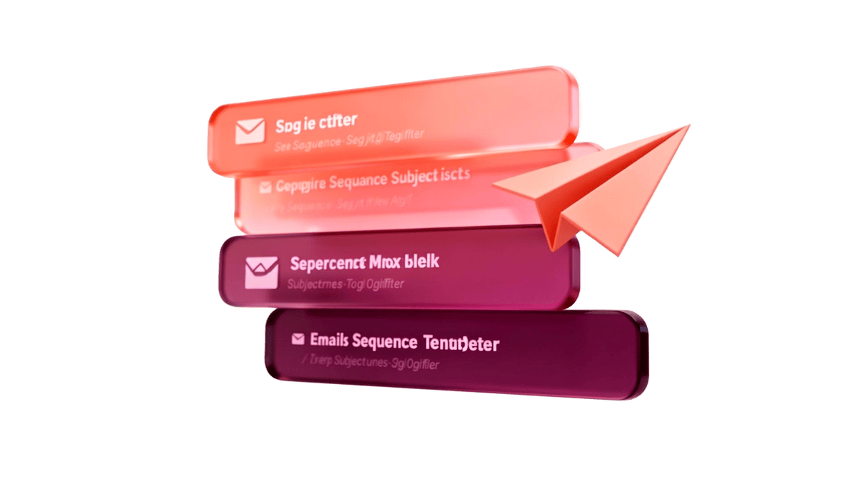 Three complete email sequences